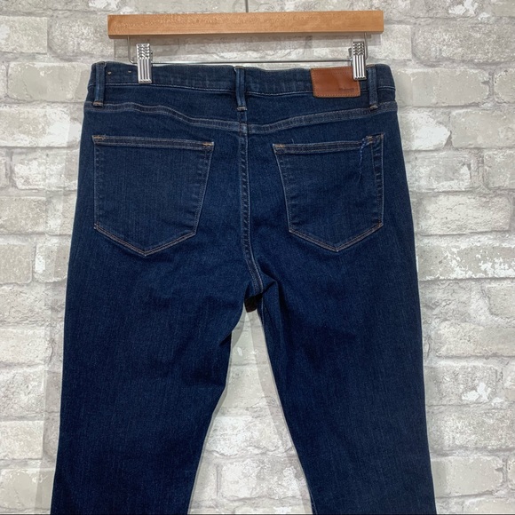 MADEWELL the SKINNY SKINNY JEANS. DARK WASH. SIZE WOMEN'S 29x32 **flawed** - Picture 4 of 9
